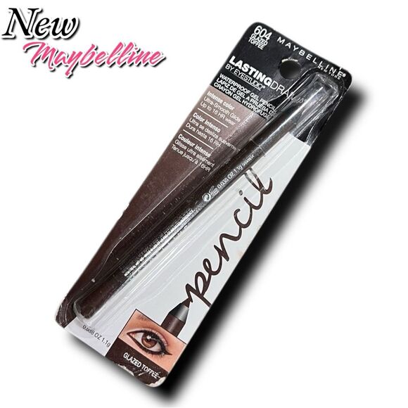 New Maybelline Lasting Drama Waterproof Gel Pencil – Glazed Toffee 604 - Picture 4 of 8